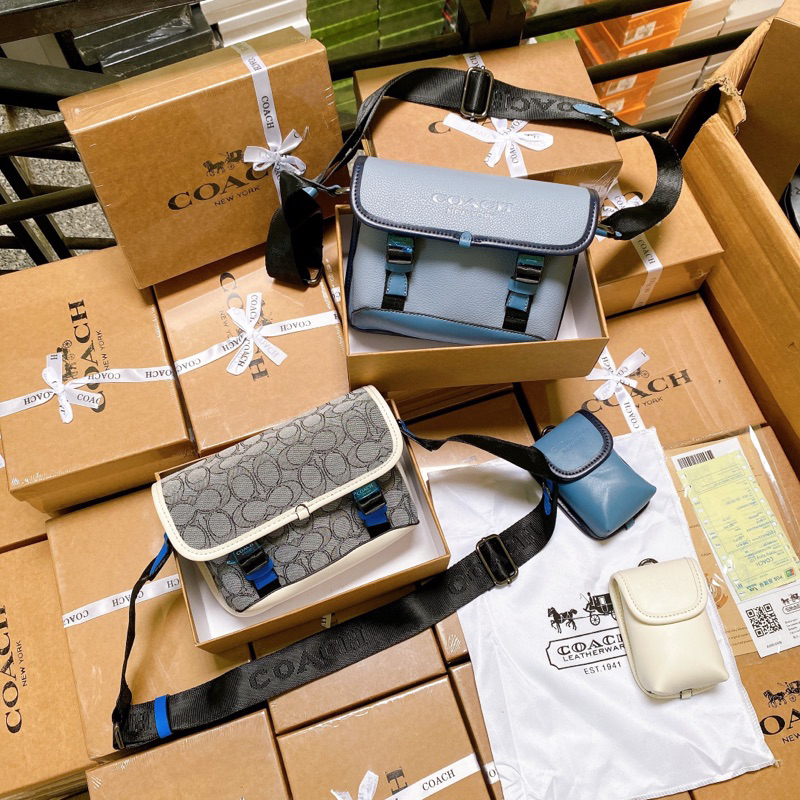 TÚI SET 2 Co@ch League Hybrid Crossbody in Signature Fullbox Seal