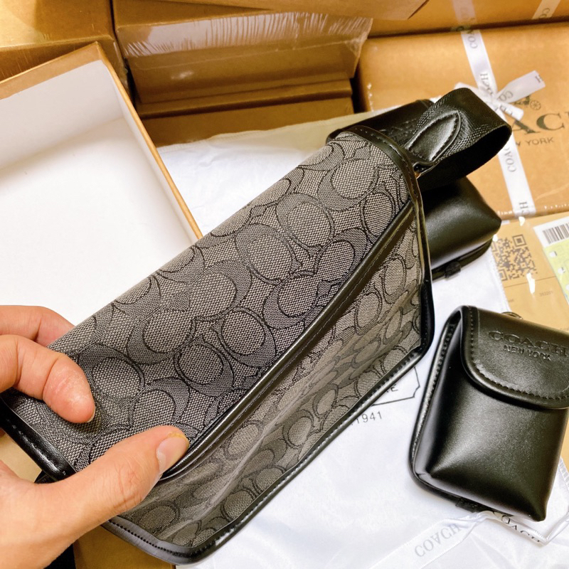 TÚI SET 2 Co@ch League Hybrid Crossbody in Signature Fullbox Seal