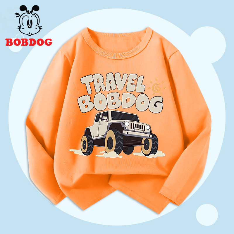 Áo thun bé traiBOBDOG, áo thun cotton in hình nghộ nghĩnh cho bé