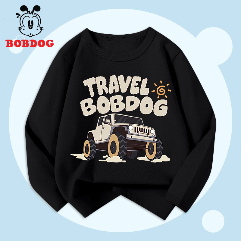 Áo thun bé traiBOBDOG, áo thun cotton in hình nghộ nghĩnh cho bé
