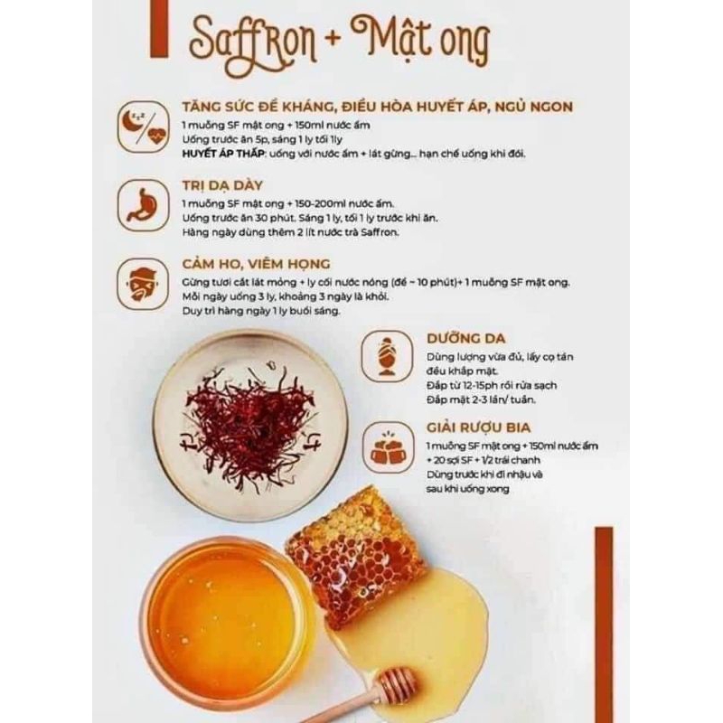 Combo 2 lọ saffron nhụy hoa nghệ tây hàng loại 1 loại 0,5 gam 1 lọ