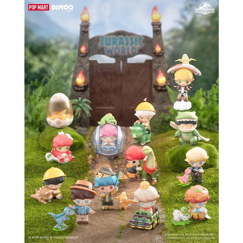 Mô hình đồ chơi Blind box Dimoo Jurassic World Series  - POP MART