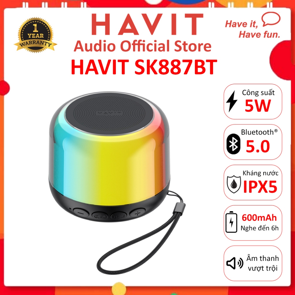 LOA bluetooth havit các loại - Bảo hành 12 tháng chính hãng