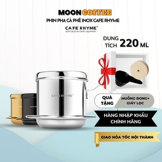 Phin pha cà phê inox cafe rhyme | phin lọc cà phê bằng inox