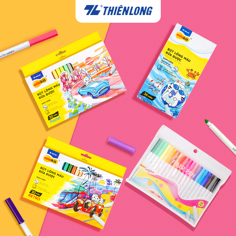 Bút Lông Màu FIBER PEN Colokit 20-36 màu