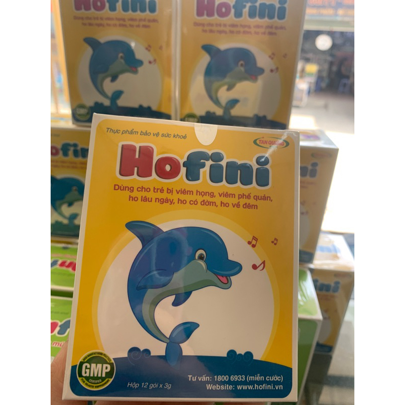 Hofini - trẻ bị viêm họng, viêm phế quản, ho lâu ngày, ho co đờm, ho về đêm