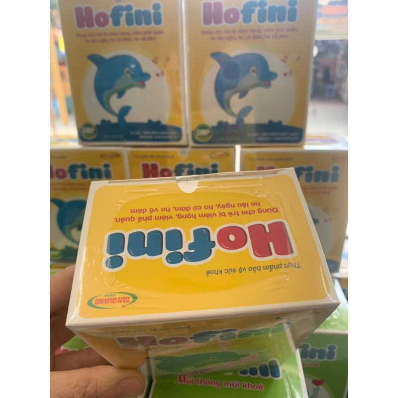 Hofini - trẻ bị viêm họng, viêm phế quản, ho lâu ngày, ho co đờm, ho về đêm