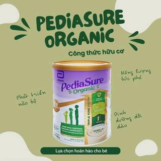 Sữa bột hữu cơ pediasure organic vanilla 800g cho bé 1-10 tuổi bổ sung vitamin và khoáng chất tăng chiều cao, cân nặng