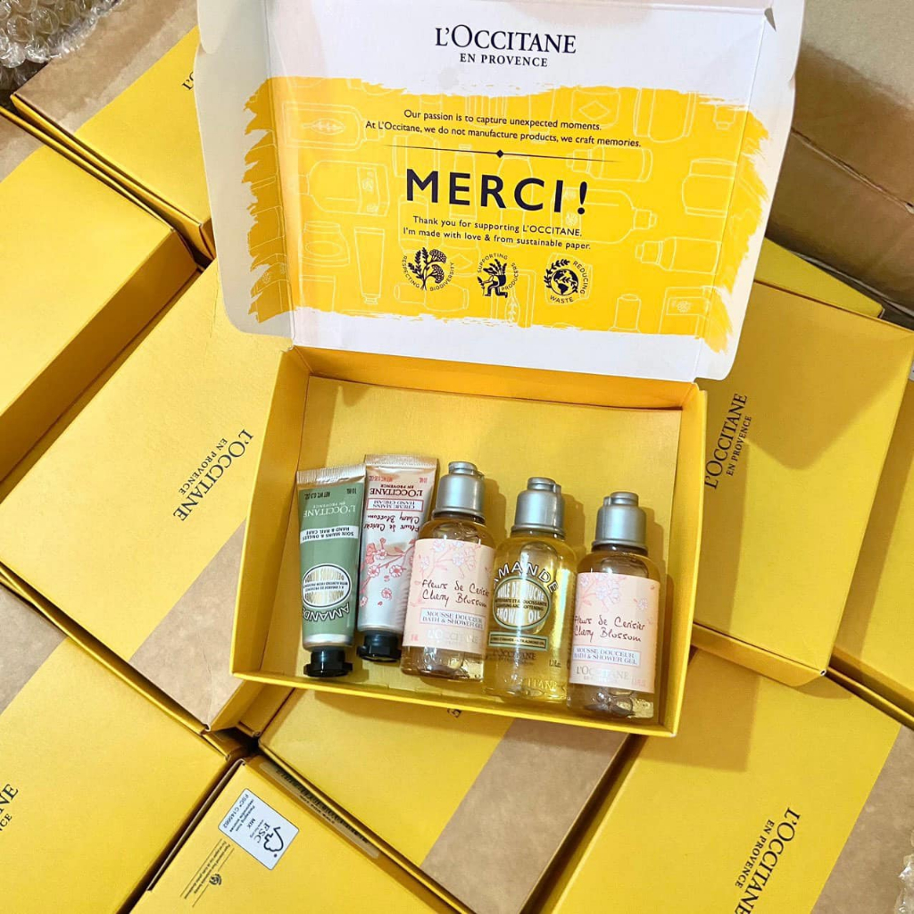 Set Sữa Tắm Kem Tay L'occitane Mini
