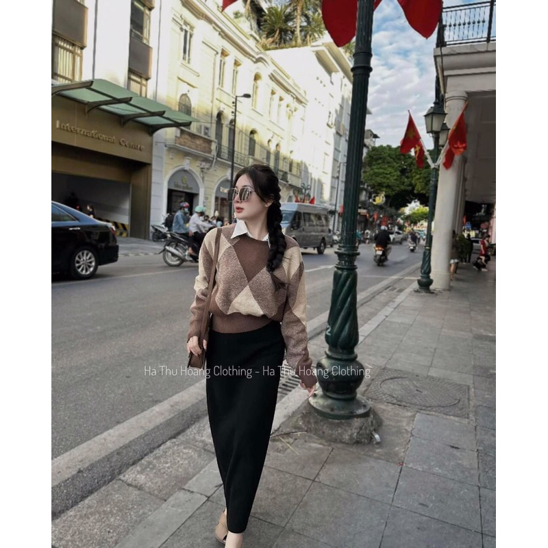 Maihuong⚡️ÁO LEN TRÁM NÂU DÀY ĐẸP CHO NỮ