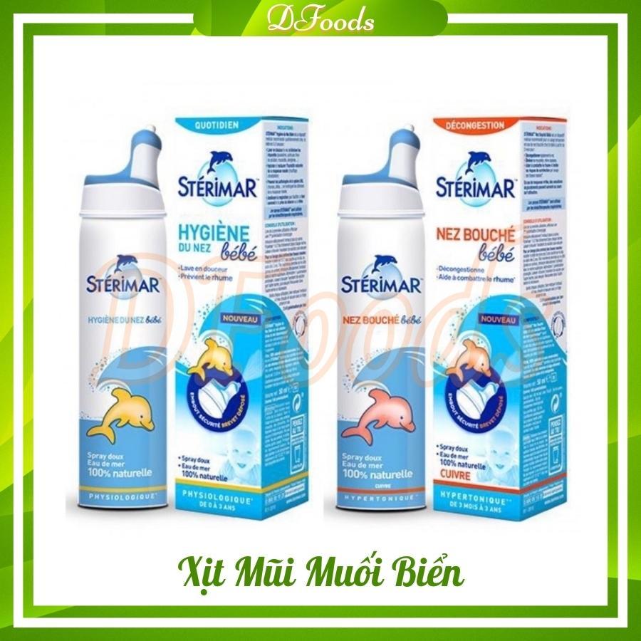 Xịt muối biển Sterima cá heo 100ml cho bé từ sơ sinh