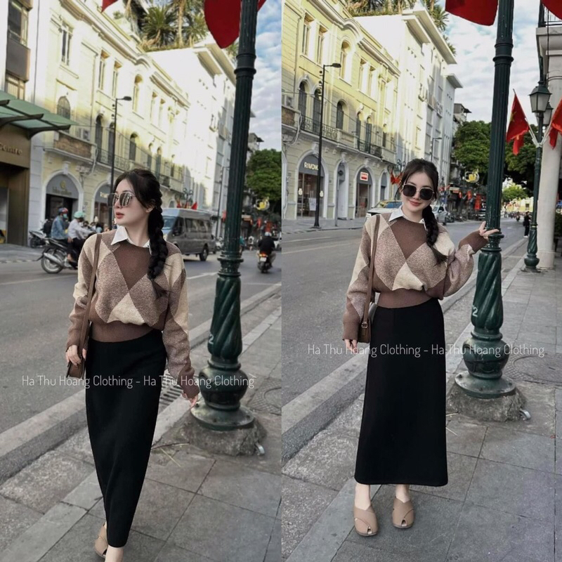 Maihuong⚡️ÁO LEN TRÁM NÂU DÀY ĐẸP CHO NỮ