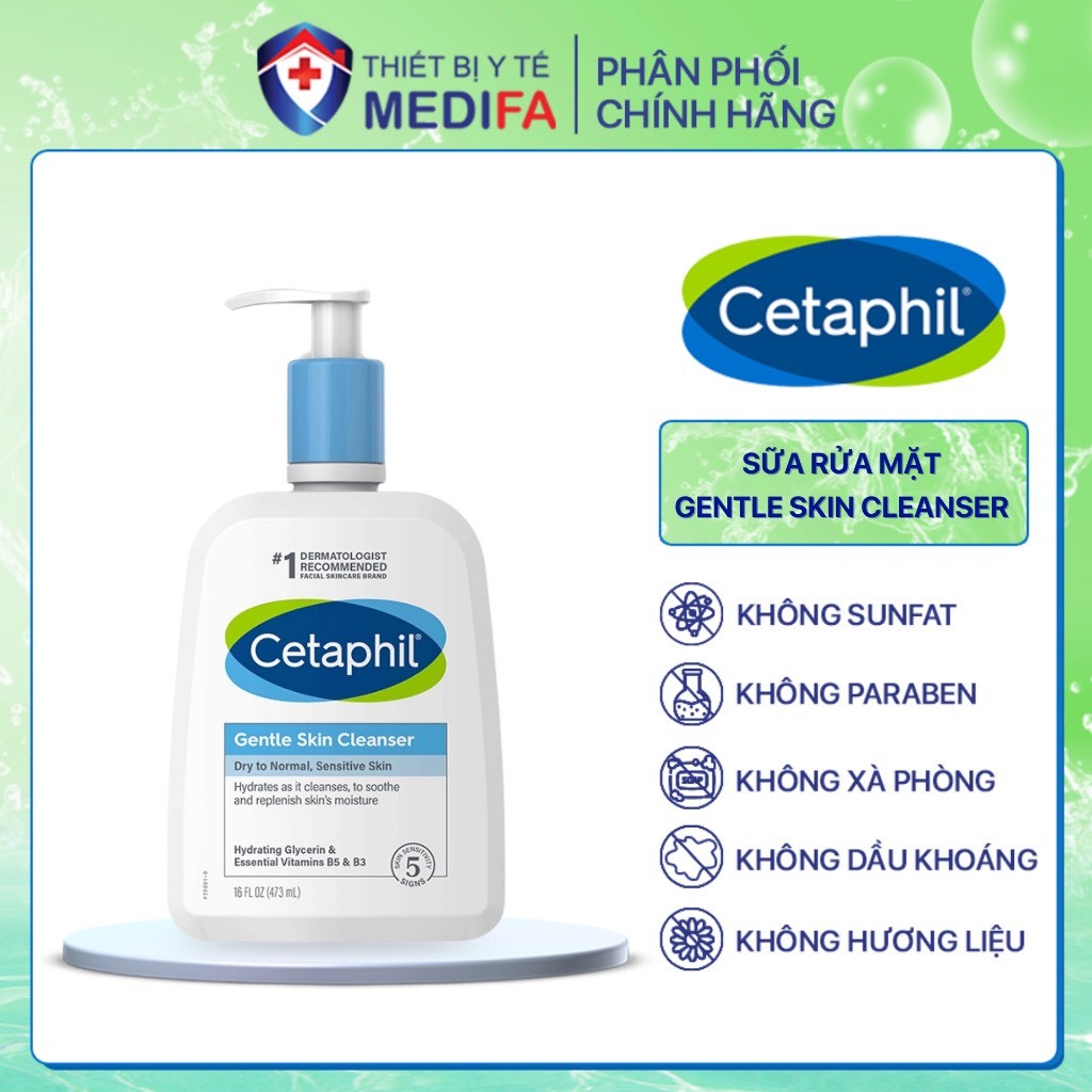 Sữa Rửa Mặt Cetaphil Gentle Skin Cleanser 500ml chính hãng MỚI