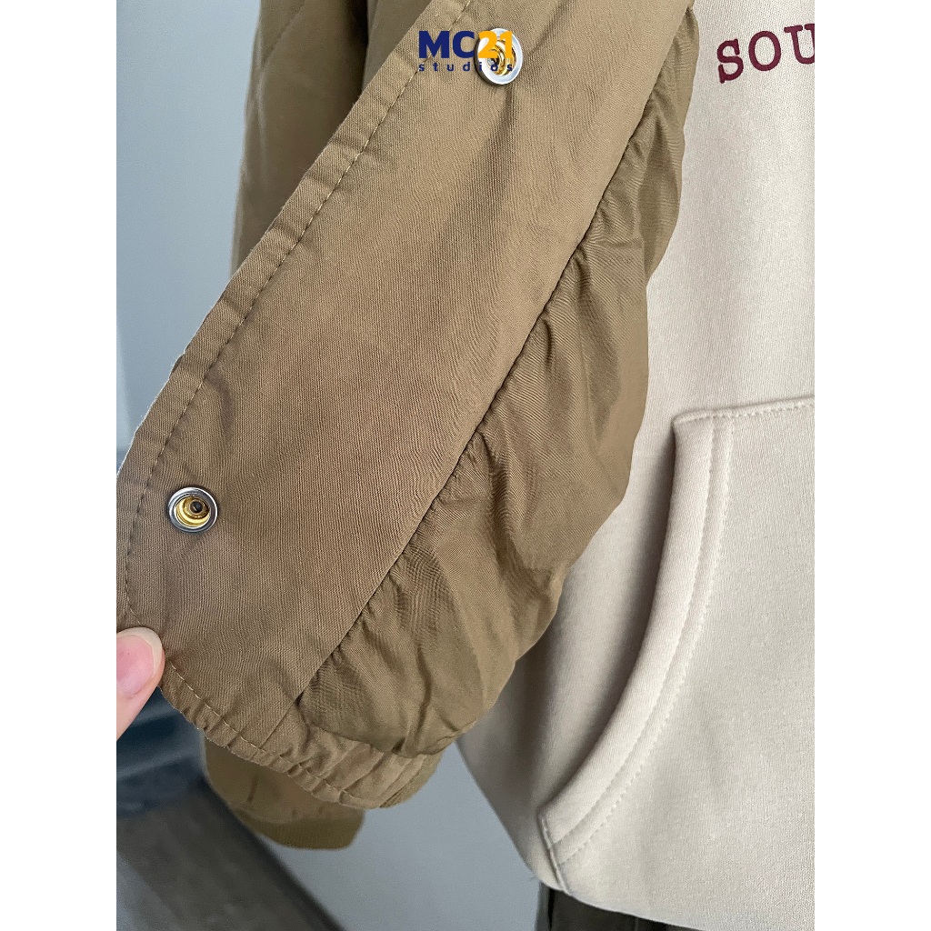 Áo khoác phao MC21.STUDIOS freesize chần bông dáng vừa Unisex Ulzzang Streetwear Hàn Quốc jacket form rộng A3829