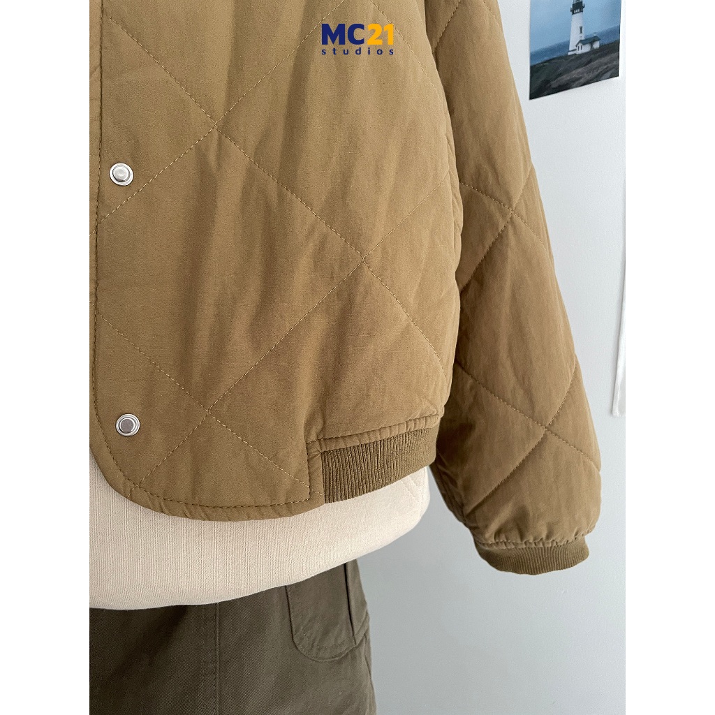 Áo khoác phao MC21.STUDIOS freesize chần bông dáng vừa Unisex Ulzzang Streetwear Hàn Quốc jacket form rộng A3829