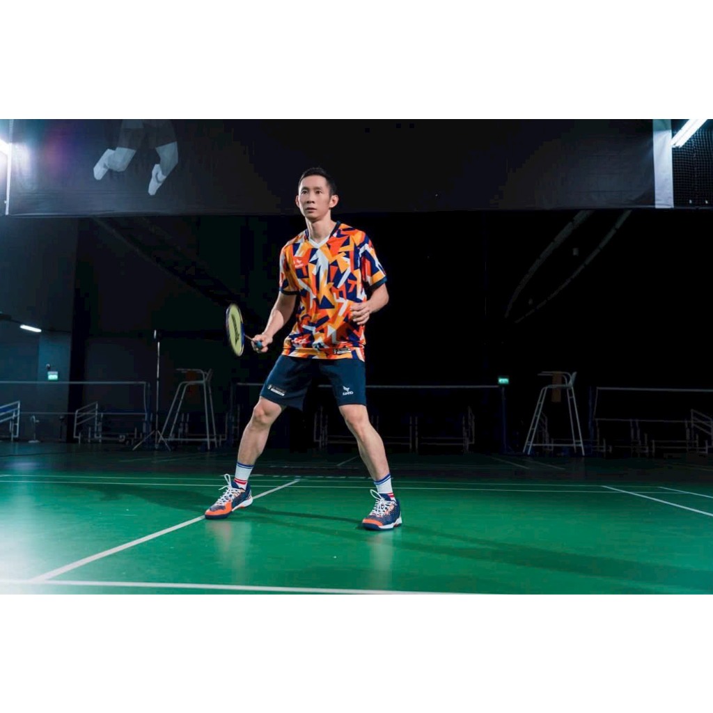 Giày cầu lông Kamito TM Legend, da High Strip PU, nhẹ, giảm chấn êm ái, đế 2 lớp cao su bám sân, bền bỉ, lót EVA Ph