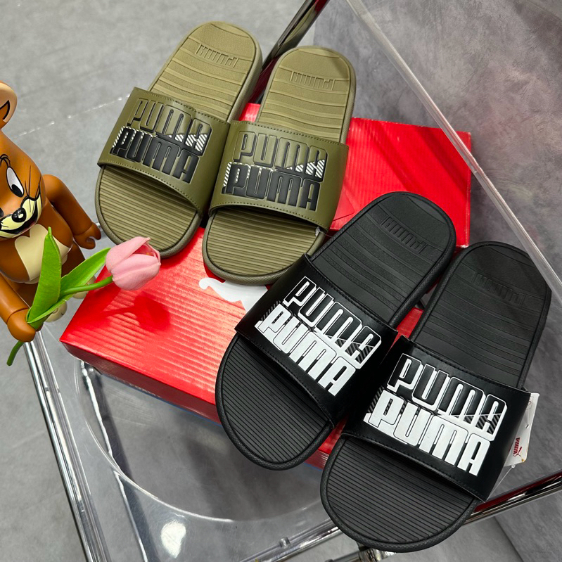 Dép Quai Ngang PUMA COOL CAT POWER Slides 387518-02 * DÉP PUMA CHÍNH HÃNG 387518 01  SIÊU ÊM FULL TEM TAG