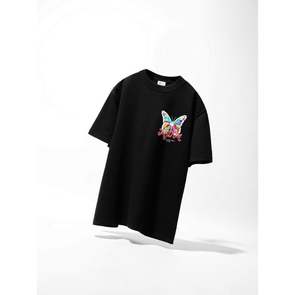 Áo Thun Nam Nữ Local Brand Họa Tiết Bướm Giả Thêu