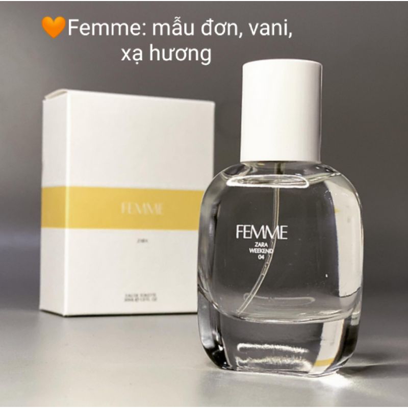 Nước hoa nữ ZARA Femme 90ml, 180ml