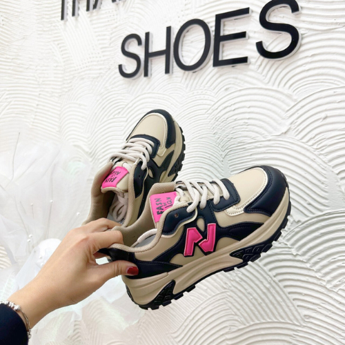 Giầy thể thao nữ độn đế phối màu hàng cao cấp fullbox