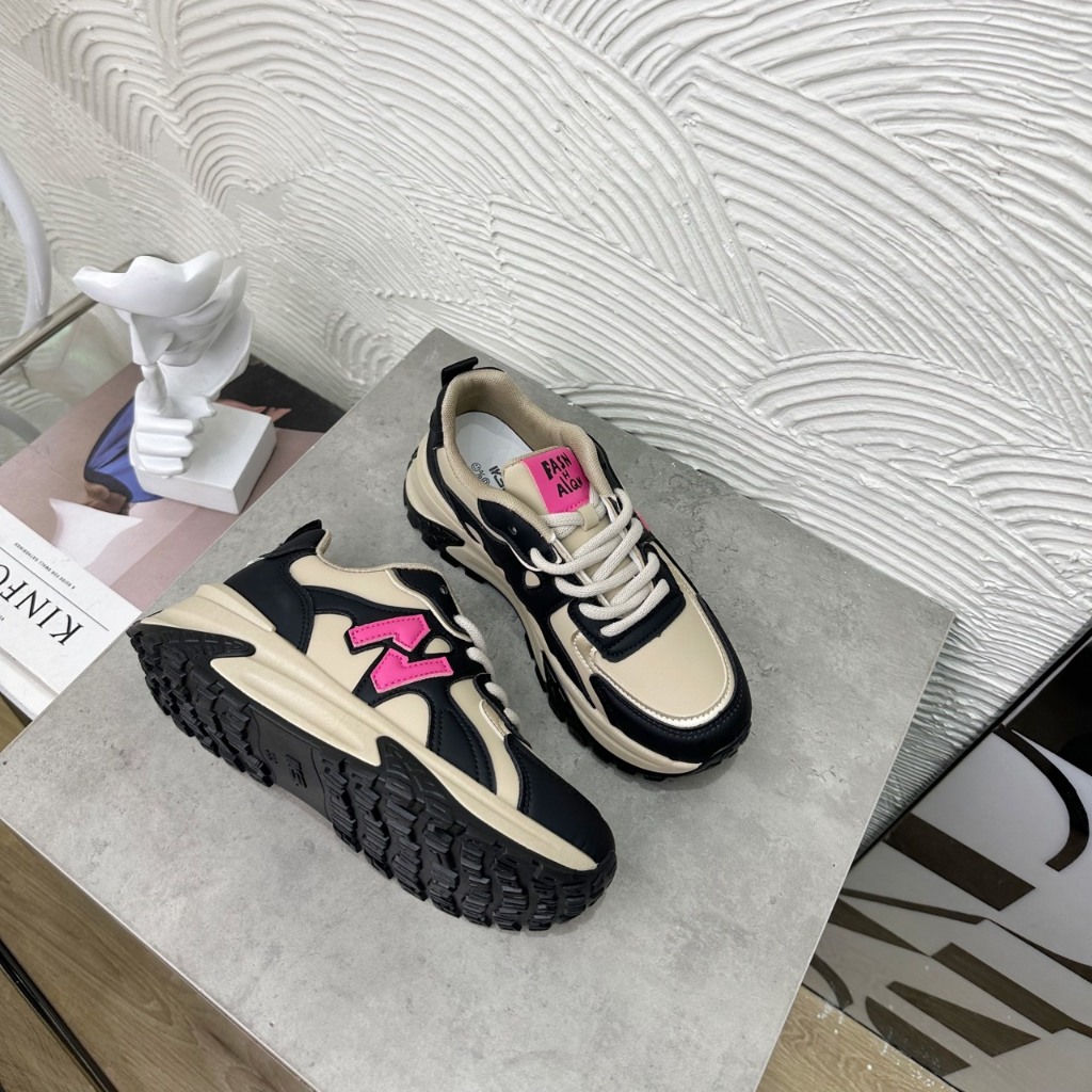 Giầy thể thao nữ độn đế phối màu hàng cao cấp fullbox