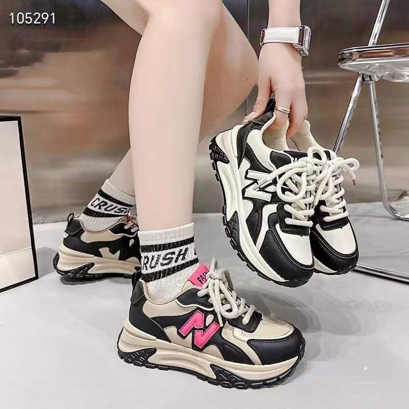 Giầy thể thao nữ độn đế phối màu hàng cao cấp fullbox