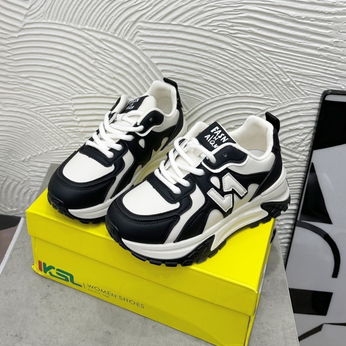 Giầy thể thao nữ độn đế phối màu hàng cao cấp fullbox