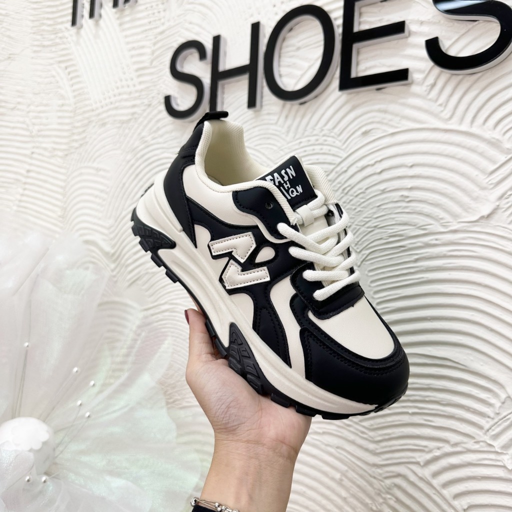 Giầy thể thao nữ độn đế phối màu hàng cao cấp fullbox