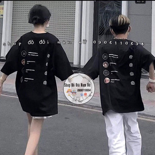 Áo phông đôi nam nữ tay lỡ - áo nhóm bạn thân unisex phông rộng cá tính