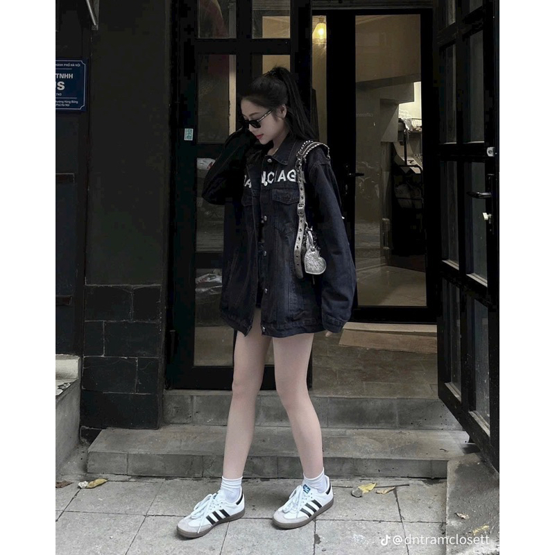 Áo khoác bò thêu