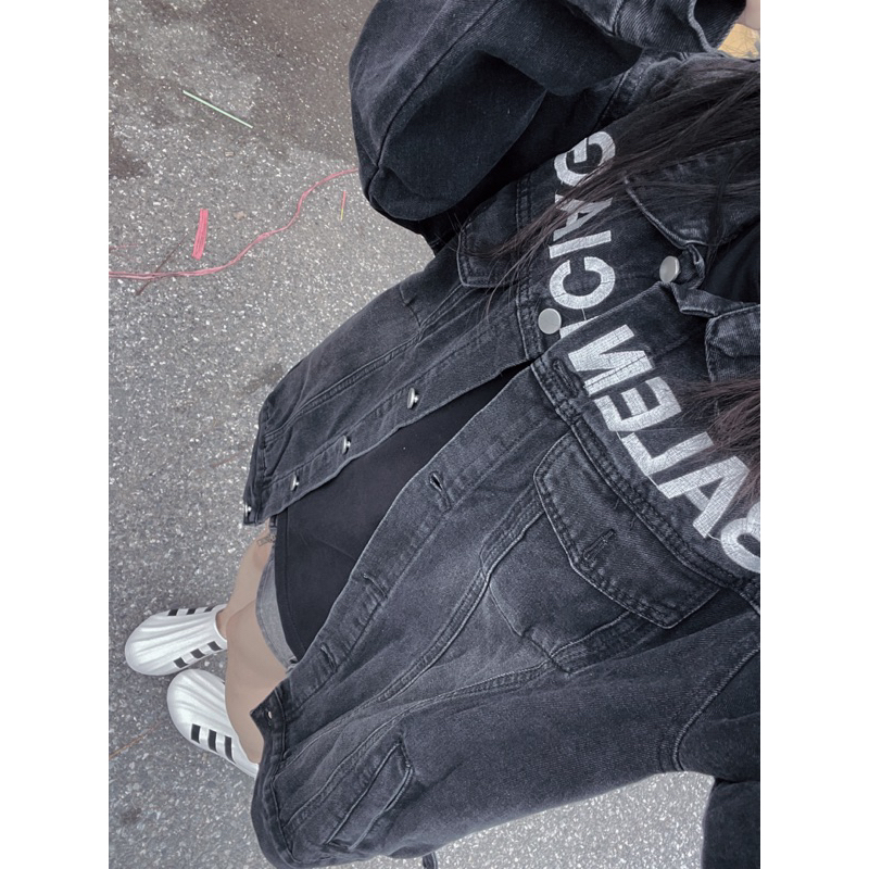 Áo khoác bò thêu