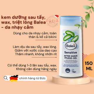 [Che tên- MẪU MỚI] Kem dưỡng Balea sau wax nội địa Đức DA NHẠY CẢM