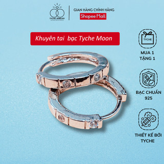 Bông tai nữ Tyche Moon kiểu dáng Hàn Quốc phong cách trẻ trung phù hợp đeo đi học, đi chơi, đi làm TYCHE JEWELRY
