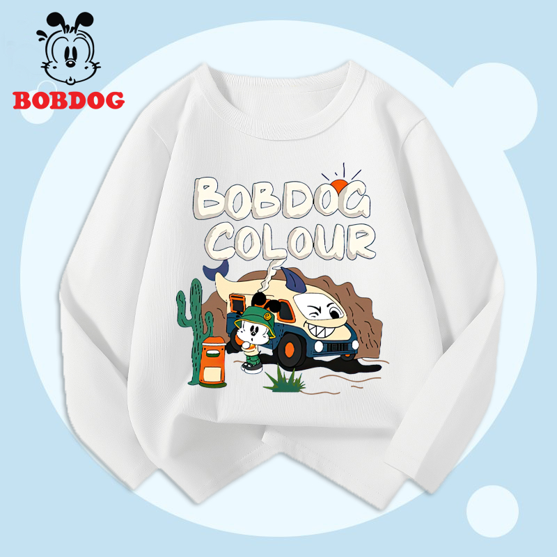 Áo thun bé trai BOBDOG, áo thun cotton in hình nghộ nghĩnh cho bé