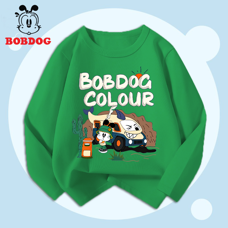 Áo thun bé trai BOBDOG, áo thun cotton in hình nghộ nghĩnh cho bé