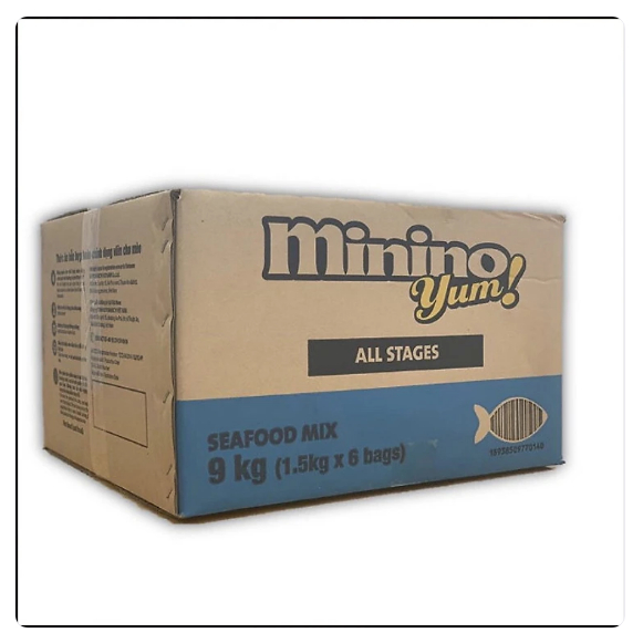 minino hải sản-cá hồi thức ăn mèo mọi lứa tuổi thùng 6 gói 1,5kg