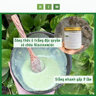 Bột ủ trắng Niacinamide độc quyền Spa tắm trắng thuần chay homemade Kim - Thuần Thiên Nhiên trắng da dưỡng da nâng tone