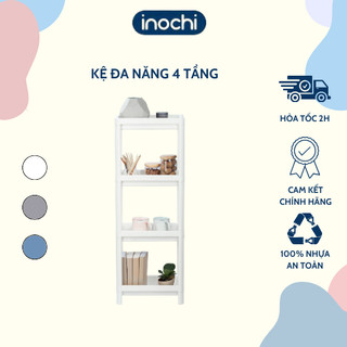 Kệ đa năng 4 tầng inochi đựng sách, mỹ phẩm, kệ nhà tắm, kệ bếp, kệ gia vị, khay có lỗ thoát nước inochi store hcm