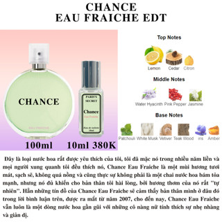 Nước hoa nữ Chance Eau Fraiche EDT