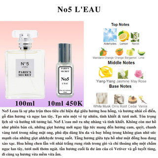 Nước hoa nữ no5 l'eau edt