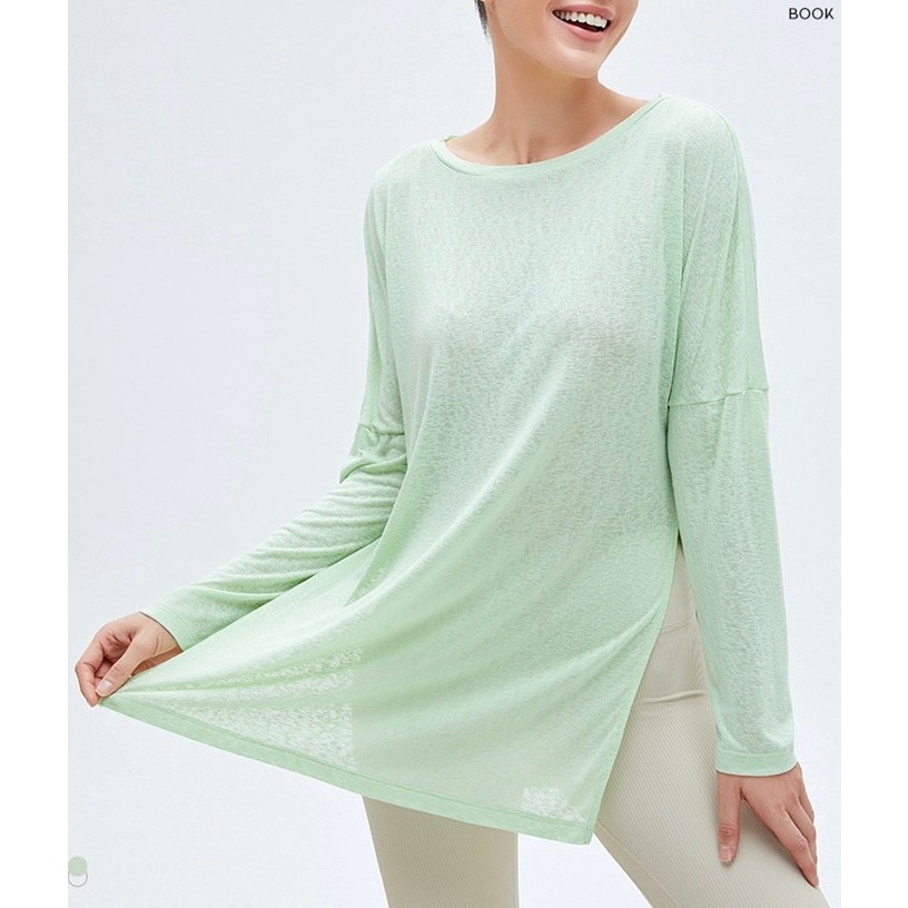 Áo dài tay suông tách vạt Nana