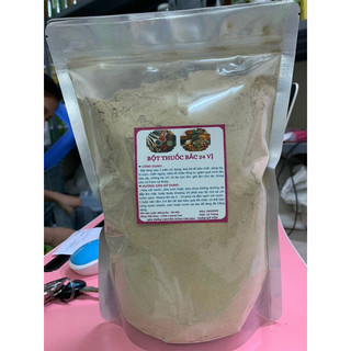 1kg bột mặt nạ thuốc bắc 24 vị handmade đắp mặt trắng da