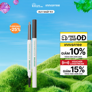 Chì kẻ chân mày innisfree Auto Eyebrow Pencil 0.3g