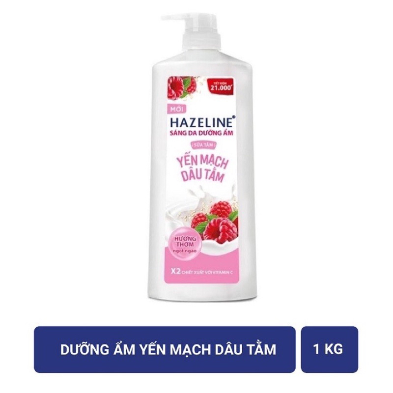 Sữa tắm dưỡng thể thiên nhiên hazeline sáng da dưỡng ẩm