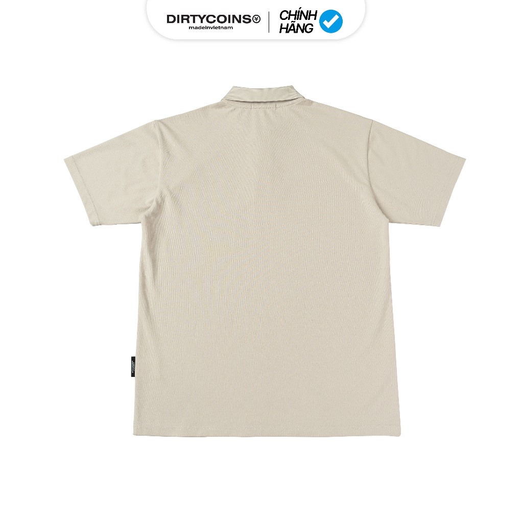 Áo Thun DirtyCoins Academy Regular Polo - Cream