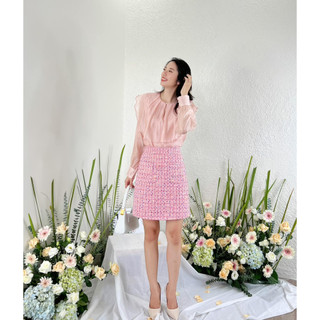 Chân váy dạ Tweed 2 túi