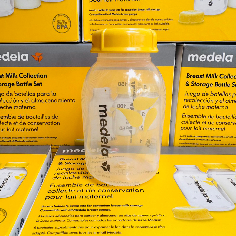 Bình trữ sữa Medela 150ml - 250ml logo in màu