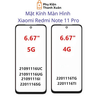 Mặt kính màn hình Xiaomi Redmi Note 7 Pro Note 8 Pro Note 9s Note 10 Pro Note 11 Pro K20 Pro K30 Pro K40 Pro Mi10T Pro
