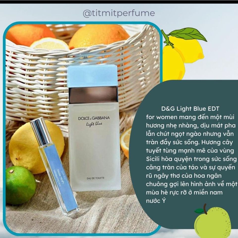 Mẫu thử nước hoa nữ Light Blue EDT