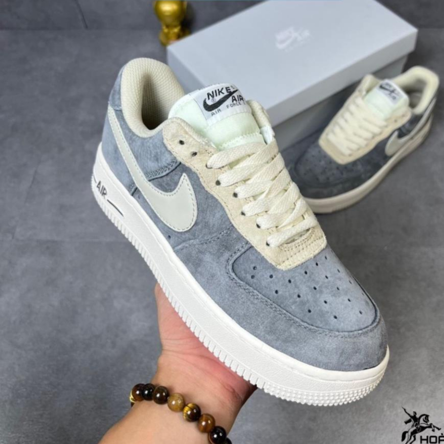 Giay thể thao AF1 Force 1 xám lông chuột mẫu mới nhất 2022 , Giày AF1 xám lông chuột bản cao cấp full box